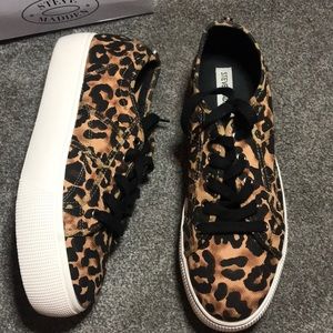 Steve madden Cheetah print platform sneakers
